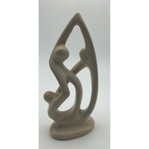 Soapstone Abstract Family Unity TrioFigural Sculpture 5.5 Inches Possibly Kenyan